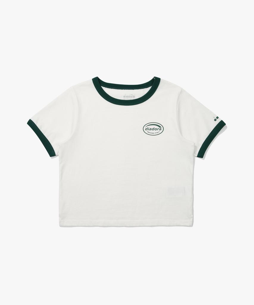 Diadora Weekend Ringer Short Sleeve T-Shirt Women Off White