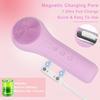 Silicone Face Cleaner Electric Sonic Facial Cleansing Brush Ultrasonic Vibrating Face Massager Mini Pore Deep Cleaning Machine