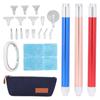 Painting Drill Pen Set Diamond Painting Light Pen Kit with 16 Replacement Pen Heads Storage Box for Nail Art DIY Crafts