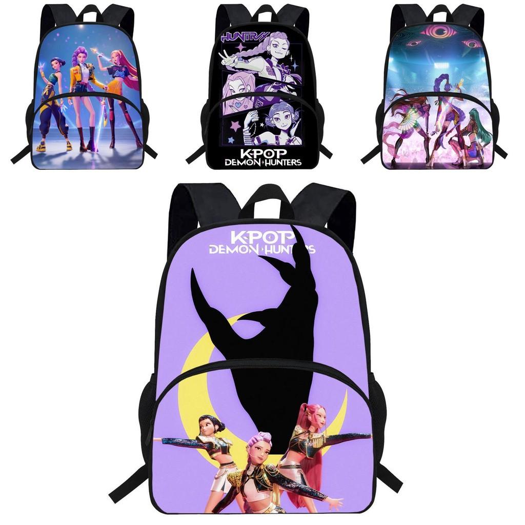 Kpop Demon Hunters Backpack For Kids With Breathable Oxford Fabric And Shock Absorption For School Use