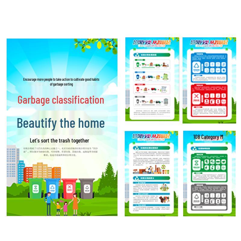 Zhonghuan Li an Waste Sorting Education KT Board Posters