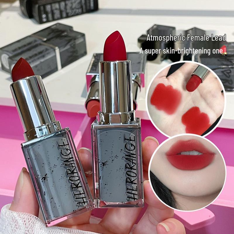 Jiao Rou Matte Lipstick: Long-Lasting, Velvet Soft for Whitening and Bare Lips - Perfect for Autumn/Winter.