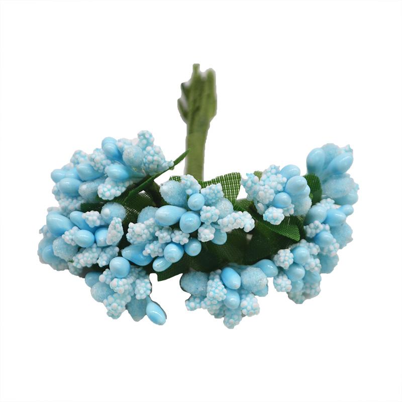 12 Stück/Los Handarbeit Künstliche Blumen Stempel Zucker Hochzeitsfeier Dekoration DIY Kranz Geschenkbox Scrapbooking Günstige Künstliche Blumen