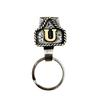 Western Cowboy Letter Keychain Vintage Initial A-Z Key Clip Metal Key Chain Belt Keyring Denim Style Accessory