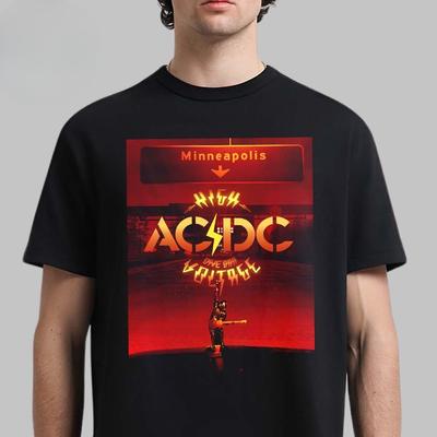 Rare ACDC Edinburgh PWR Up Tour In Scotland At Murrayfield Stadium On August 21 2026 Event Tour T-Shirt