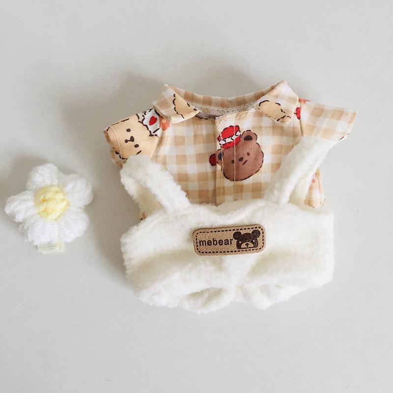 בגדי בובת קטיפה ויניל חמודה 17 ס"מ קופסה עיוורת - תליון LaBuBu שמלת אביזרים