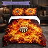 Valencia FC Themed Bedding 3Pcs Duvet Cover Set Decorative Bed Linen For Teen Room Home Decoration