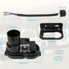 7 Way & 4 Flat Trailer Tow Hitch Wiring Plugs Receptacle Assembly with Mounting Bracket for USCAR Socket