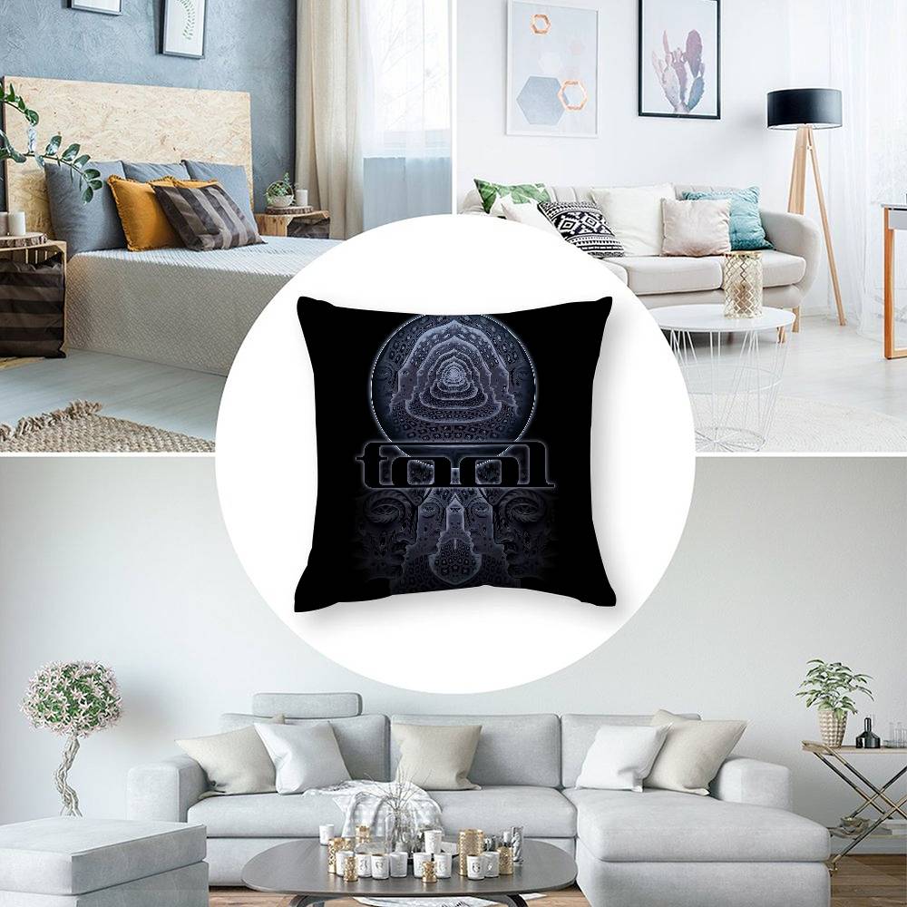 T-Tools Rock Band Pillow Case Plush Fabric Soft Pillowcase Double Sided Print Cushion Cover Household Gifts