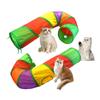 Indoor Collapsible Cat Tunnel Tube Kitten Tunnel Bored Cat Pet Toy Peek Hole Toy Cat Dog Rabbit Interactive Supplies