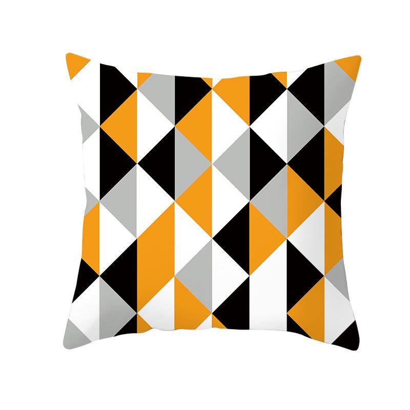 Geometryczny Nadruk Cyfrowy Poszewka na Poduszkę Skórka Brzoskwiniowa Nowoczesny Prosty Styl Poszewka na Poduszkę na Sofę Pokrowiec na Poduszkę Samochodową Dekoracja