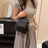 Small Pack Solid Color Shoulder Bag PU Retro Backpack Cute PU Backpack  Lady