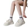 Original Little White Shoes Women's Autumn New Student Versatile Round Head Platform Big Head Shoes Niche Board Shoes