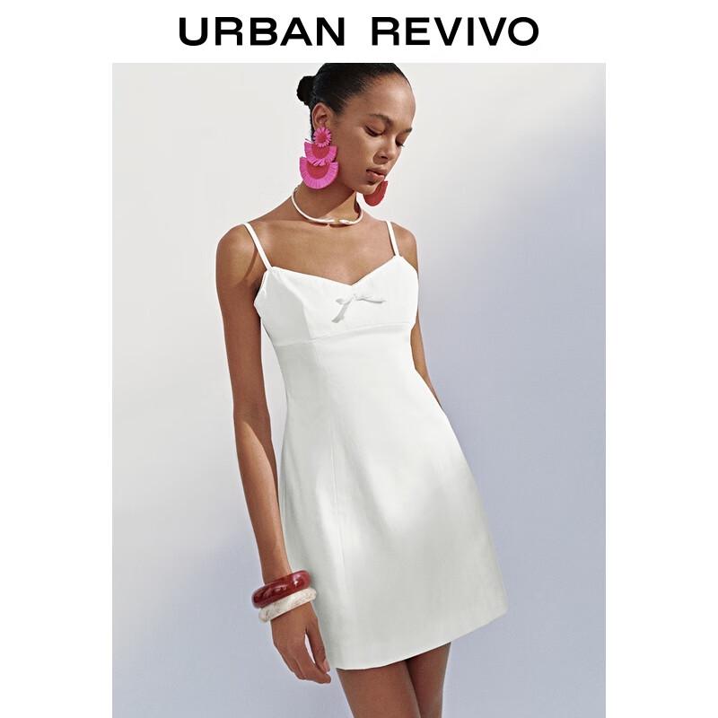 UR 2025 Autumn Bowknot Spaghetti Strap Dress UYL750080