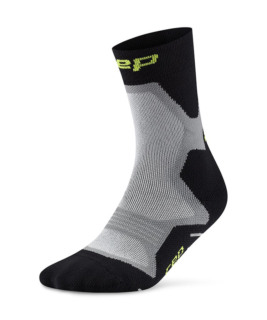 Ssiipi Cep Core Run Cushion Mid-Cut Socks Black