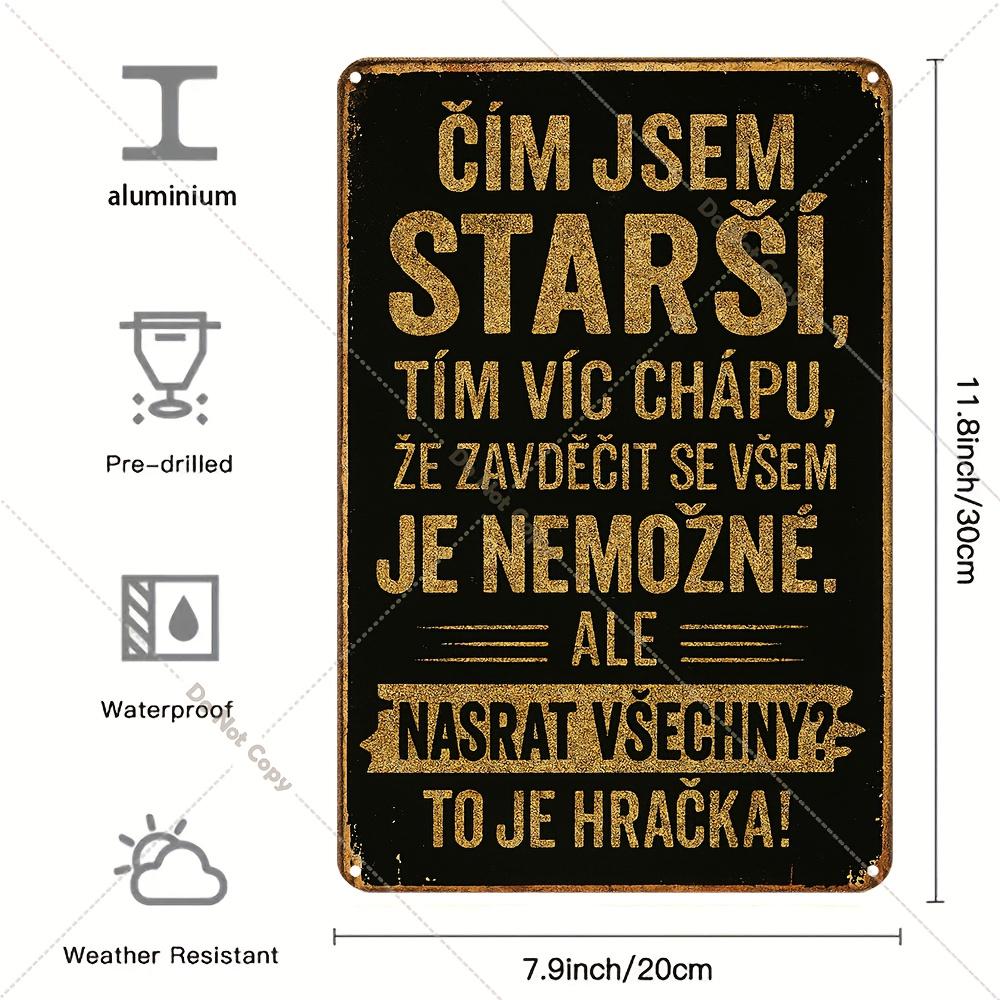

Vintage D Metal Sign x Retro Iron Wall Art with Motivational Quote Perfect for Home Restaurant Cafe Bar Decor 20x30cm（7.8x11.8inch）