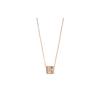 Hermes Cage DH Square Alloy Necklace Unisex necklace Light-Brown Rose-Gold H143991FO55