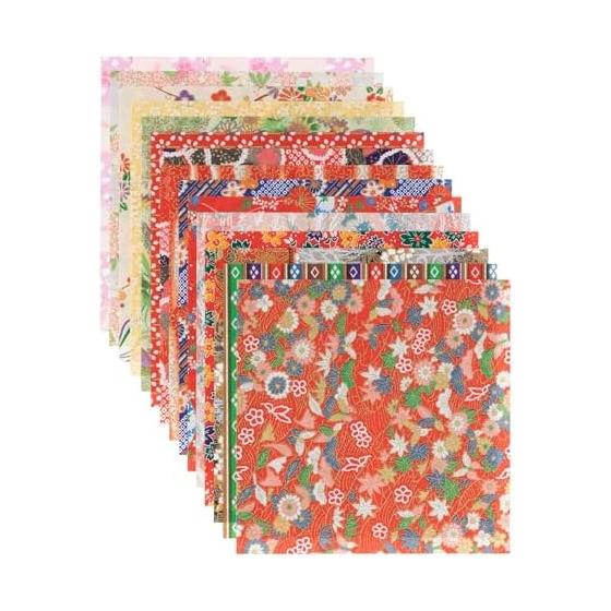 Washi Kawasumi Chiyogami Yuzen Washi 15 x 15cm 15 patterns/15 sheets F set