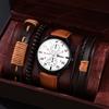 Men's Watch High-end Hong Kong Style Fashion Watch Fashion Versatile Quartz Watch High-end Watch Men's Watch Set