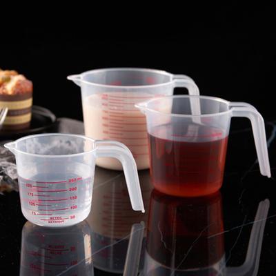 3ks 1000ml 450ml 250ml odměrky Průhledné plastové odměrky s držadly na tekutiny Mouka v prášku Základní kuchyně Pečení Vaření Míchání