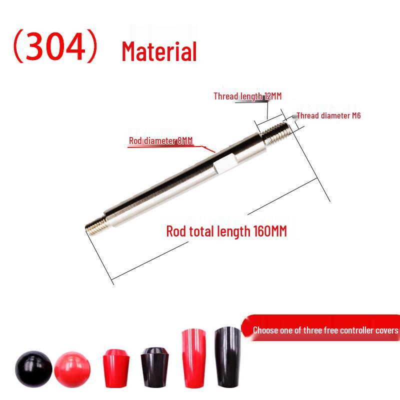 Double-Ended Threaded Stainless Steel Drill Handle Lever