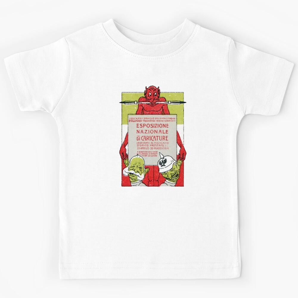 1916 National Caricature Exhibition Bologna, Italy Kids T-Shirt 140