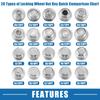 ABSOPRO Wheel Screw Lock Nut Kit with Socket Removal Key Socket Kit for BMW MW 30/13PT Protector, Anti-Theft