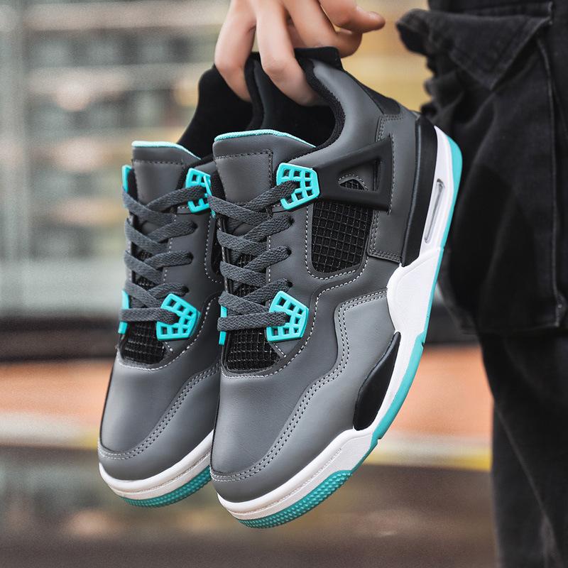 Nové pánské basketbalové boty trendy móda vysoké sportovní ležérní boty platforma velká velikost pánské boty