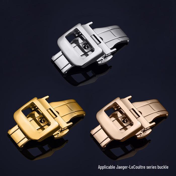 In-Stock 18mm Stainless Steel Double Push Folding Clown Dating Series Buckle