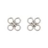 Tory Burch Clover Decoration Brass Crystal Cubic Zirconia Necklace Women necklace 155509-042