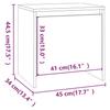 Nightstands 2 pcs Grey Sonoma 45 x 34 x 44.5 cm Particleboard