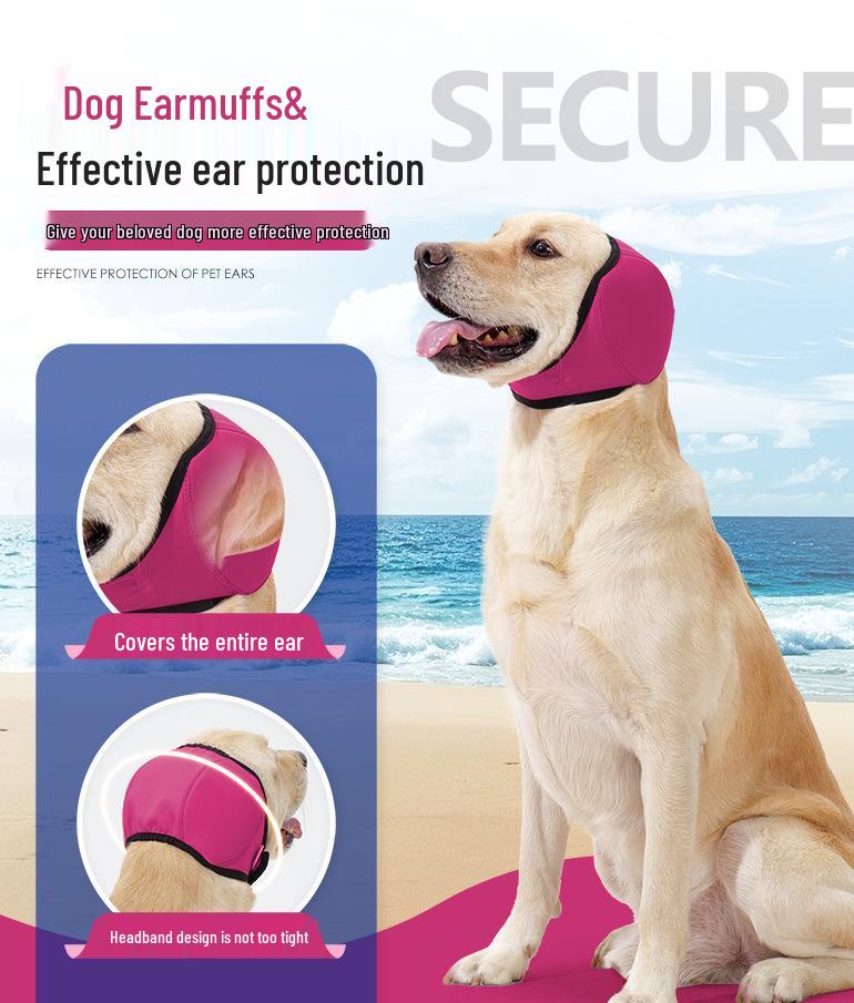 Waterproof Noise-Reducing Dog Ear Covers: Swim & Soothing Headgear