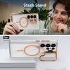 Applicable to Samsung S26Ultra bright magnetic mobile phone case S25Ultra lens holder A57 protective case A37