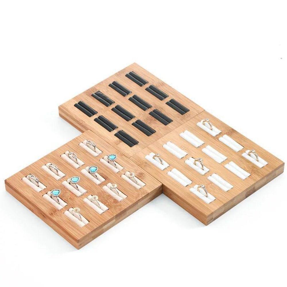 Exquisite Design Ring Storage Tray 15 Grids Jewelry Earrings Organizer Jewelry Accessories