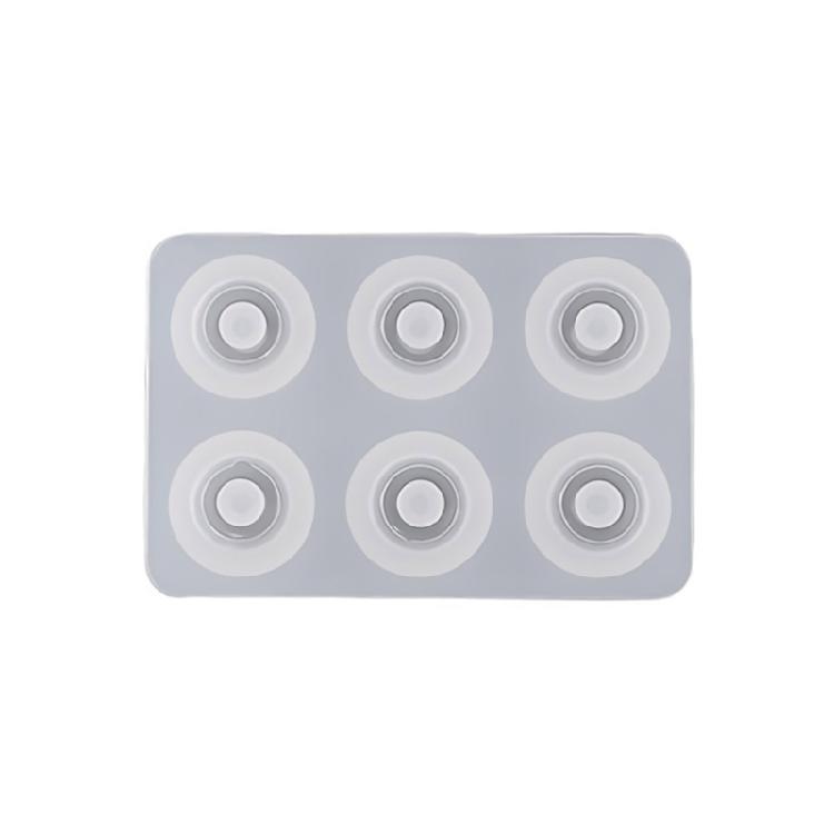 Resin Beads Molds with Hole Silicone Resin Epoxy Molds for Cabochon Gemstone
