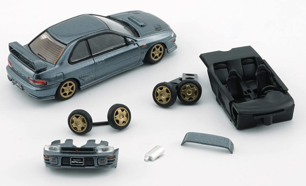 BM CREATIONS Subaru Impreza WRX 3 Dolphin Gray LHD Finished Product 64B0230 1/64 Type-R 4-6 Gen.