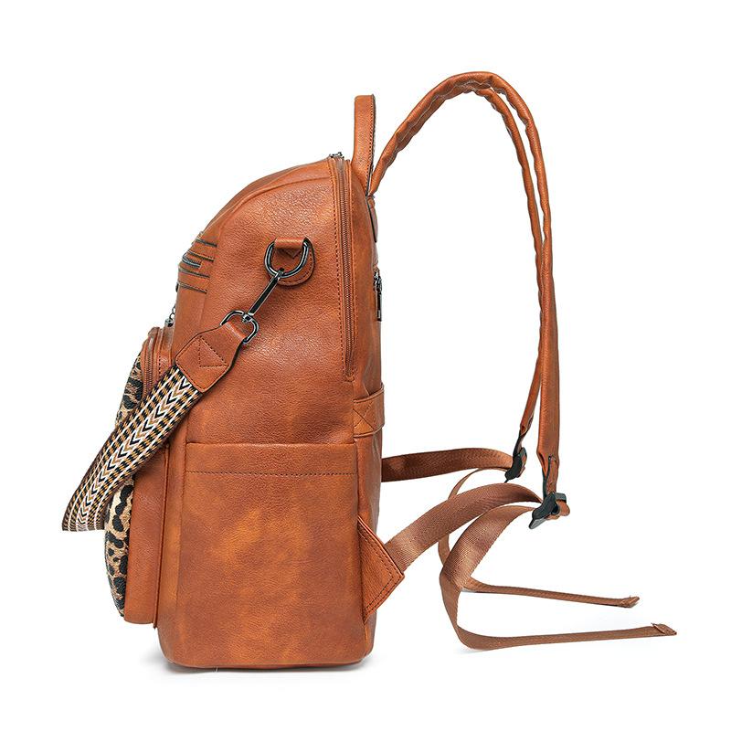 Ladies' Backpack, PU Business Bag, Large-capacity Computer Backpack, Fashionable Commuting Bag, Multi-purpose Backpack