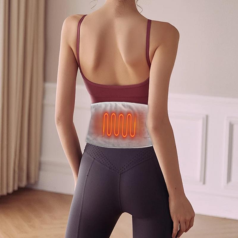 Electric Waist Belt Abdomen Heating Belt Hand Warmer Women Menstrual Relief Pain Uterus Warming Pad Therapy Waist Belt