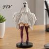 Ghost Figurine for Halloween Decoration Gothic Lady Sculpture, Resin Shrouded Woman Figurine, Mythical Spooky Statue Office Table Desktop Ornament