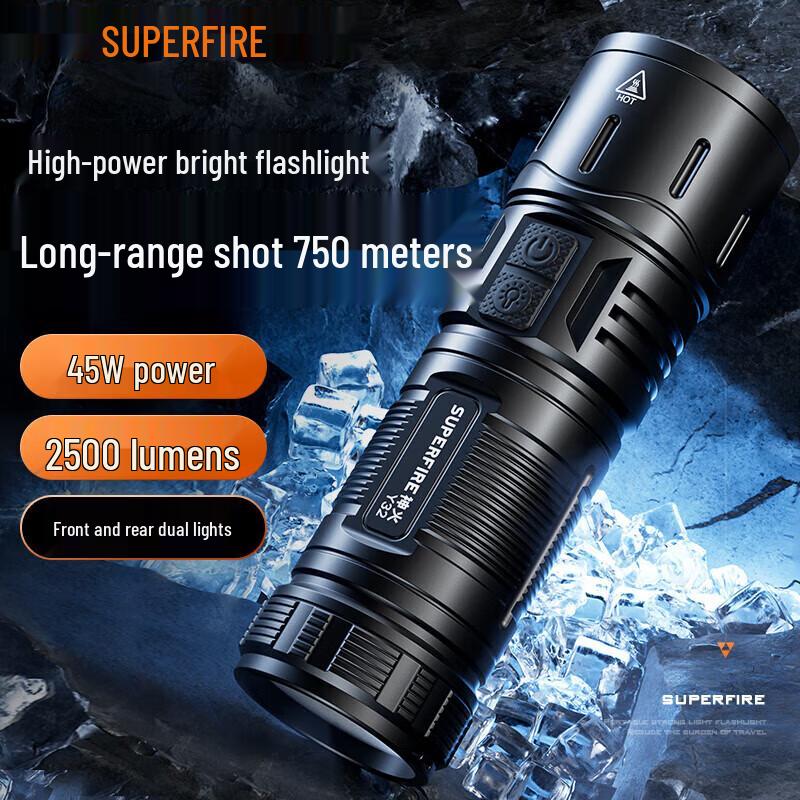 SupFire Y32 45W Rechargeable LED Zoom Flashlight