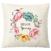 Pillow Nordic Linen Pillow Cover Spring Living Room Sofa Cushion Lumbar Cushion