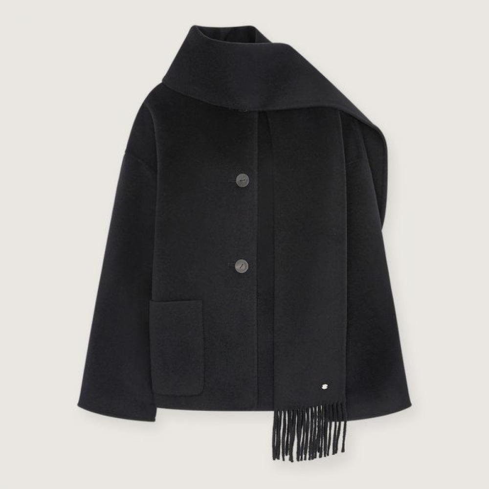 Helen Kaminski Wool Cashmere Muffler Half Coat Luwrct00080