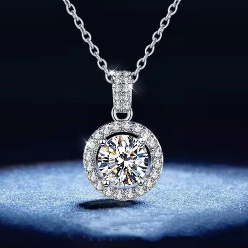 Europäisch-Amerikanische Luxus Zirkon Herz & Pfeil Anhänger Halskette Damen Schlüsselbeinkette Schmuck