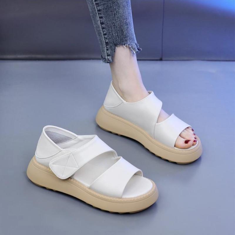 Fashion Sandalias De Mujer Chunky Women's Sandals Summer Luxury Open Toe Ladies Sandals Fashion Student Girl Cool Beach Shoes Versatile