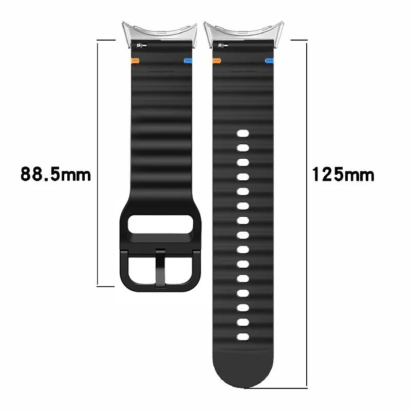 Sport-Ersatzarmband Passend für Google Pixel Watch 4/3 41mm 45mm Zubehör Wellen-Silikonband für Google Pixel Watch 2 1 Correa