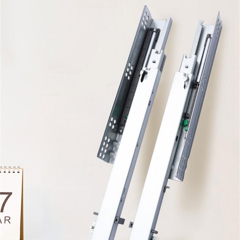 Concealed Drawer Runners Soft Close Undermount Full Extension Cabinet Rails with Locking Devices Rusts Resistant Slides
