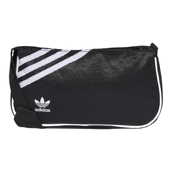 Adidas Originals Mini Logo Classic Leather Underarm Shoulder Crossbody Bag Unisex Bags Black GN2097 Mini