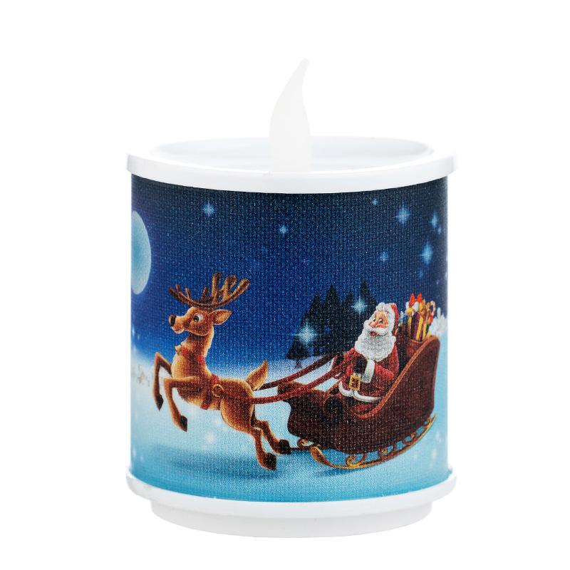 Christmas Electronic Candles, Christmas Elements, Printed Candle Lights, Christmas Decorations, Christmas Gifts