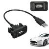 Extension Cable USB Adapter Black Car Center Console