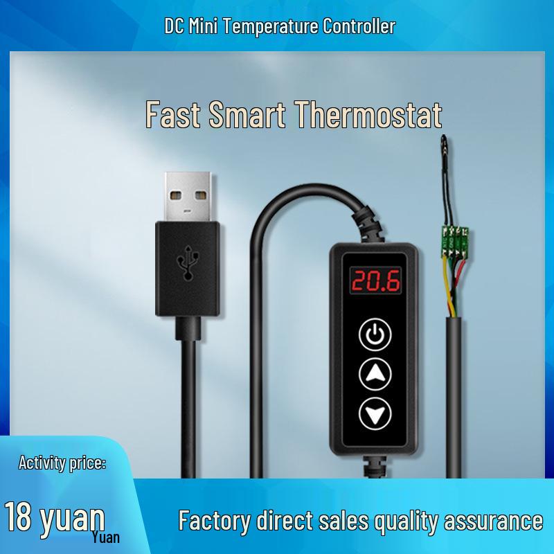 

Smart W-3301 Digital Temperature Controller for Incubation & Breeding: DC 5-12V Electric Heating Blanket & Constant Temperature Gear